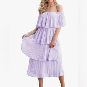 Women's Off The Shoulder Ruffles Summer Wedding Guest size XL